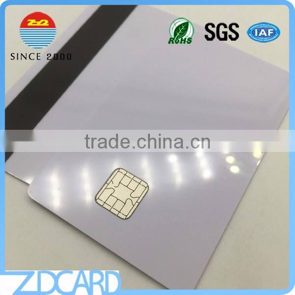 80K Dual Interface PVC smart JAVA card with magnetic stripe