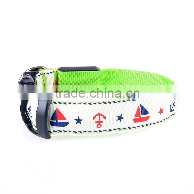 New style star led flashing lights dog collar