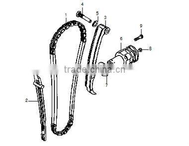 Loncin gn300 engine parts gn300 cam chain