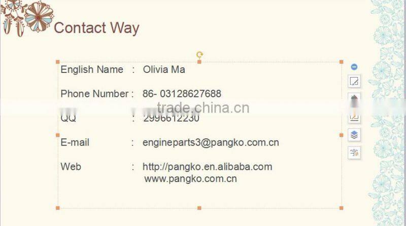 Rocker arm assembly of diesel engine part made in China