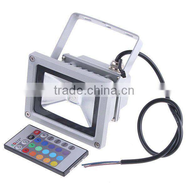 Waterproof Remote Control 10W RGB LED Flood Light 900LM