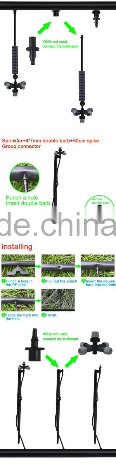 plastic irrigation sprinkler,best quotation,mist sprayer