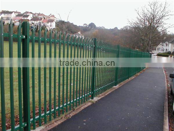 Polyester coated palisade fence (ISO certification )