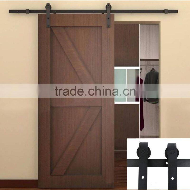 6.6 FT Modern America Style Steel Sliding Barn Wood Door Closet Hardware Track