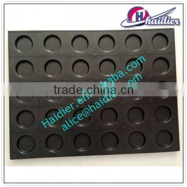 High quality aluminum alloy hamburger baking pans 30 cups/ round bread bakery tray