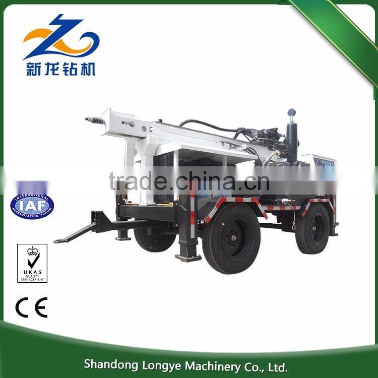 Economical Hot Exported 260m Portable Small Deep hydraulic water well drilling rig