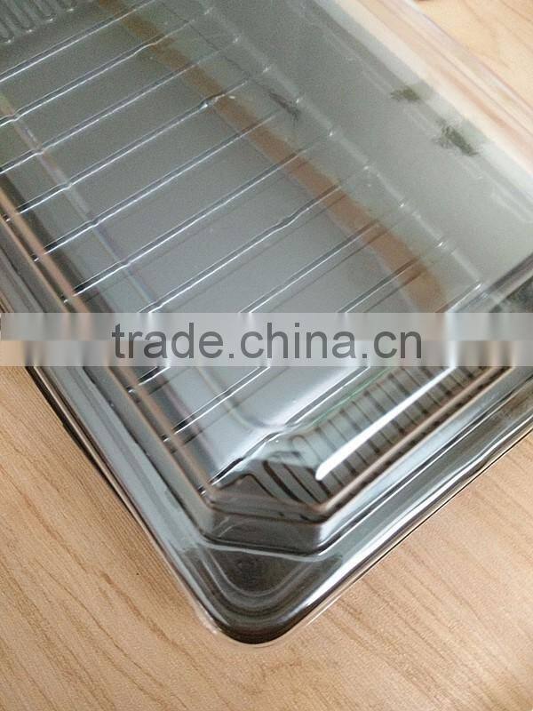 Disposable take out deli food packaging box plastic