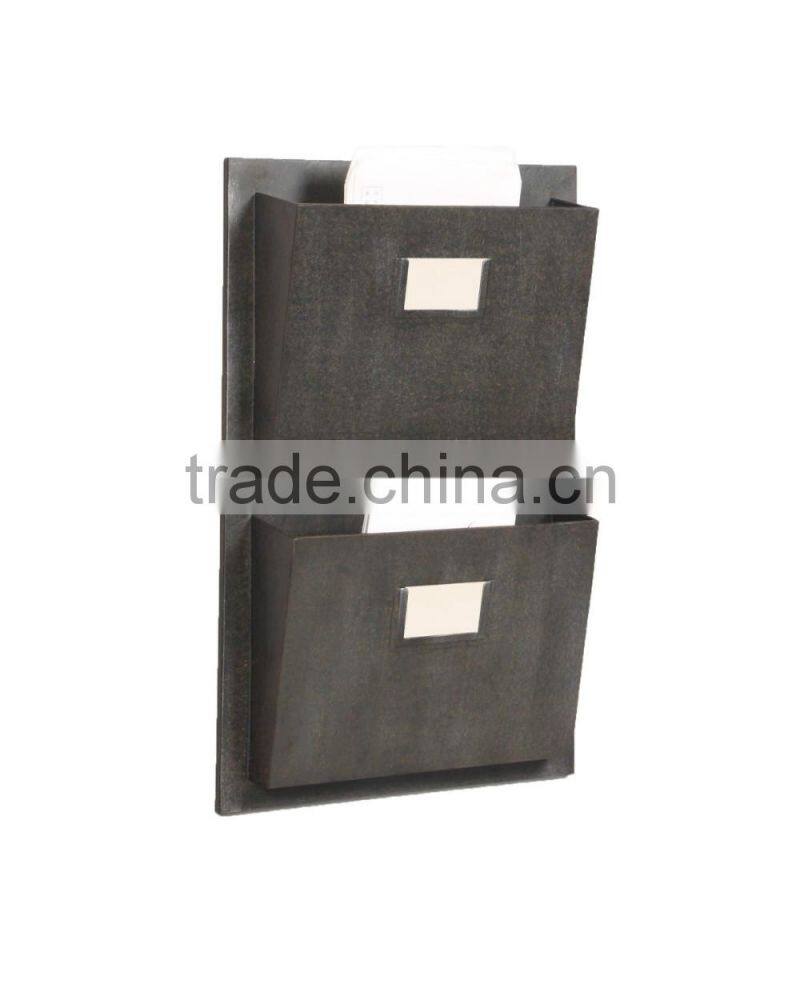 antique design 2 Slot Hanging Metal Mailbox