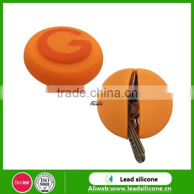 Promotional Gift Soft Silicone Key Bag, Custom Design Soft Silicone Key Case