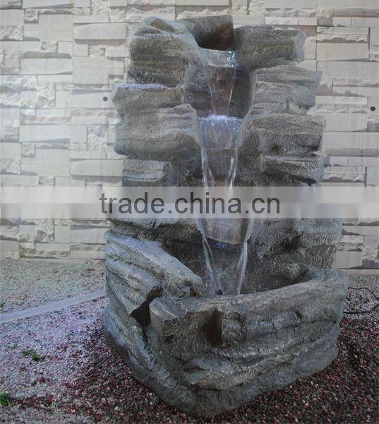Popular Imitation Stone Garden Resin Outdoor Water Fountain