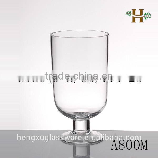 Handmade wholesale glass candle holder, home use colored useful glass vase