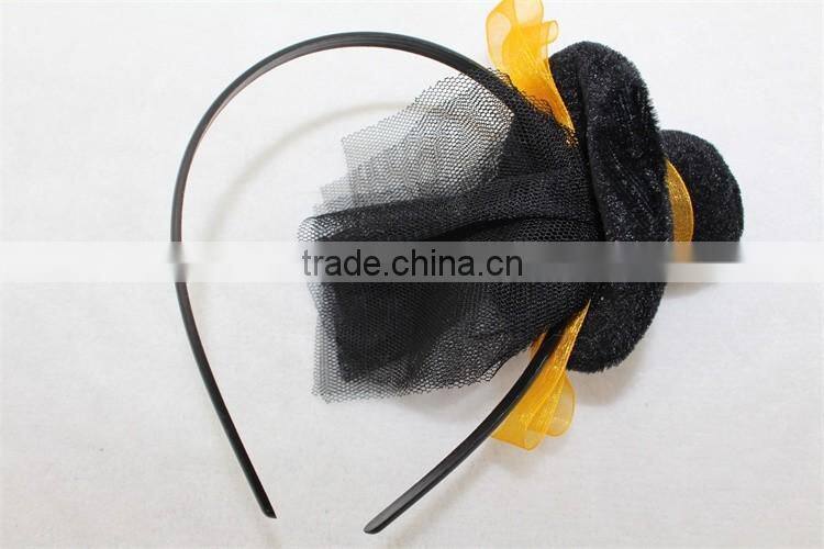 Halloween black hat hairband girl headband party headband
