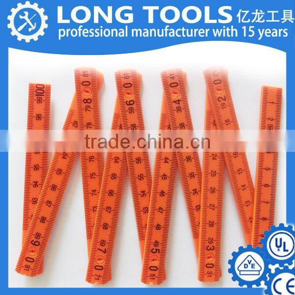 Wholesale measuring scale metric 1m 2m plastic folding ruler