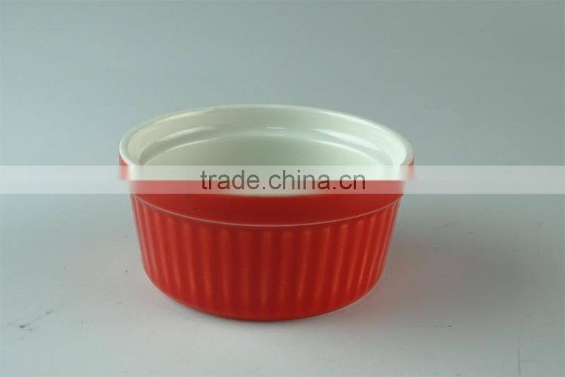 colorful ceramic porcelain type bakeware type ramekin,ice cream serving bowl
