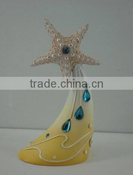 2013 new products wedding decoration polyresin starfish cake top
