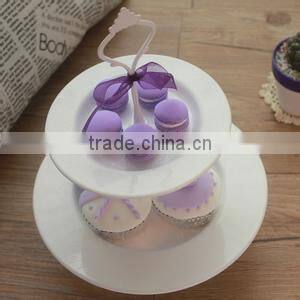 Porcelain Double Cake Dinner Plate