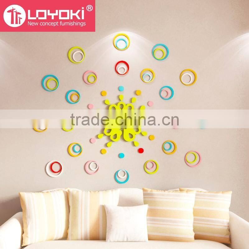 New DIY MDF wood butterfly shape wall sticker best and colorful 3D sticker wholesale wall decor