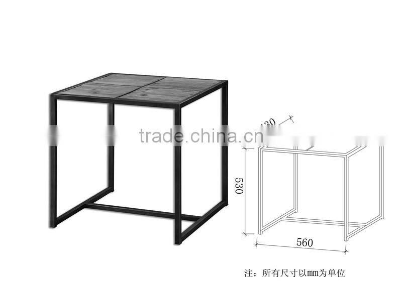 Factory cheap price metal furniture table iron powder coating black table legs
