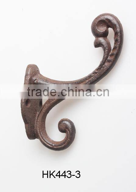 CAST IRON SKELETON KEY HOOKS SET 3