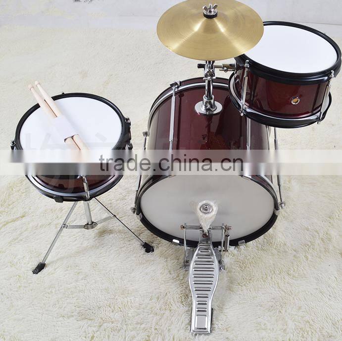 3- piece children drum set in red with throne