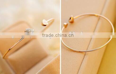 Heart bracelet stainless steel bracelet bangle bracelet