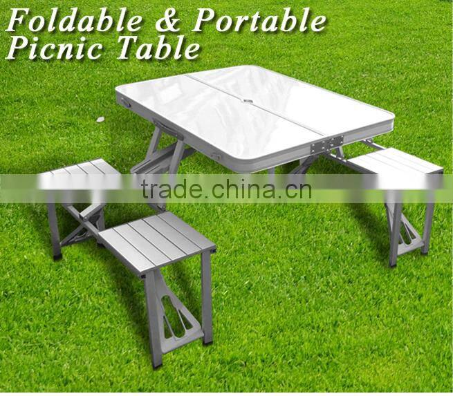Aluminum Folding Portable Picnic Camping Set Table and Chairs