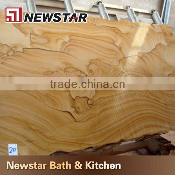 Newstar wood vein teakwood sandstone slabs,sandstone slab