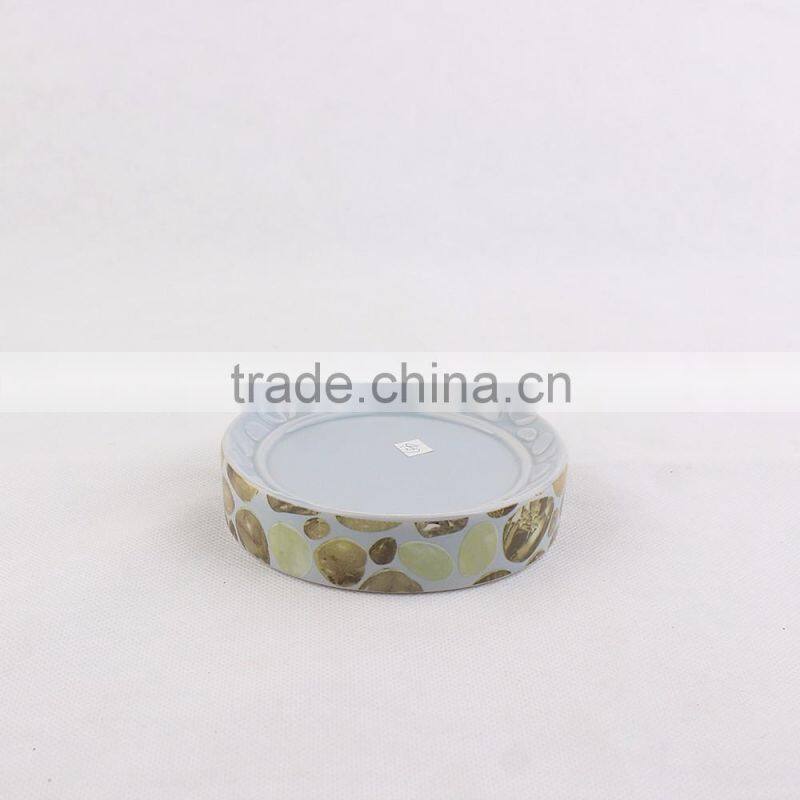 Unique design 6ps ceramic bathroom accessories set