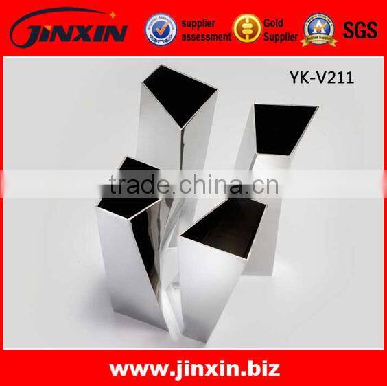 Customized Modern Stainless Steel Floor Decorative Art Large Flower Vases