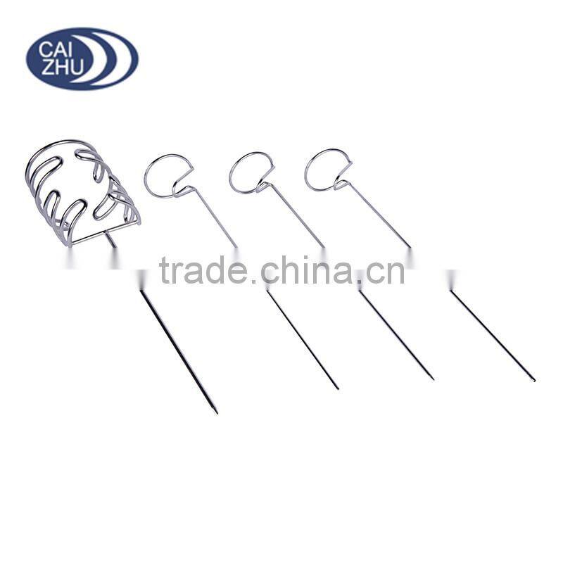 New Design metal Stainless Steel Beach Picnic Wine Bottle holder and Glass Stakes