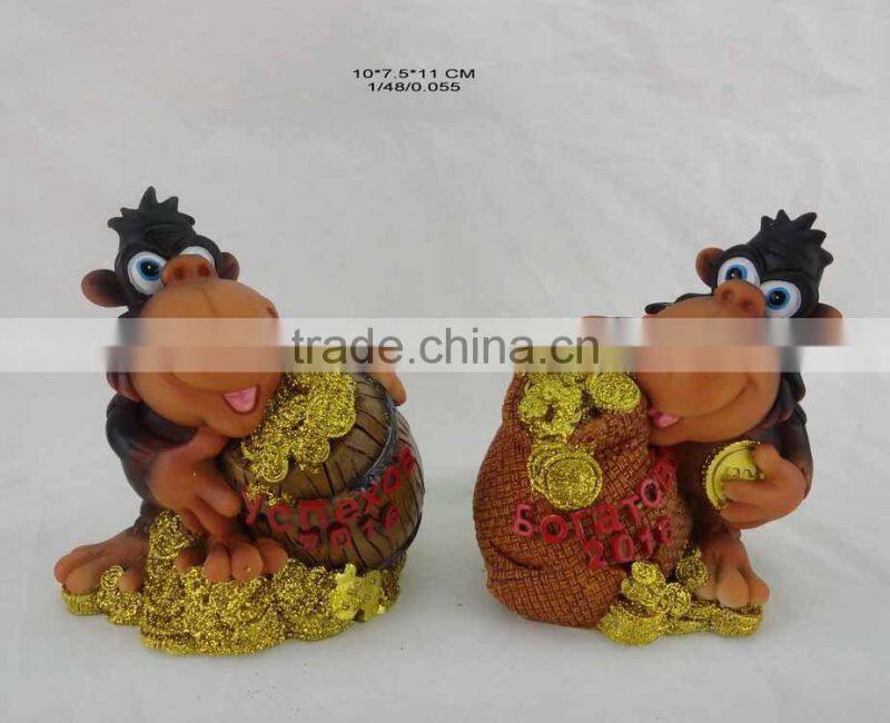 2016 Russia Resin monkey figurines wholesale