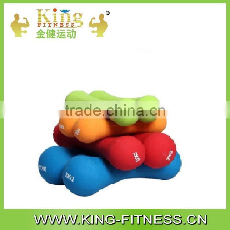 Colored Rubber Weight Plate Dumbbell