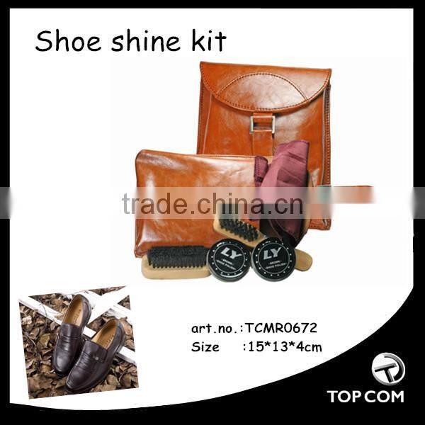 travel shoe shine kit