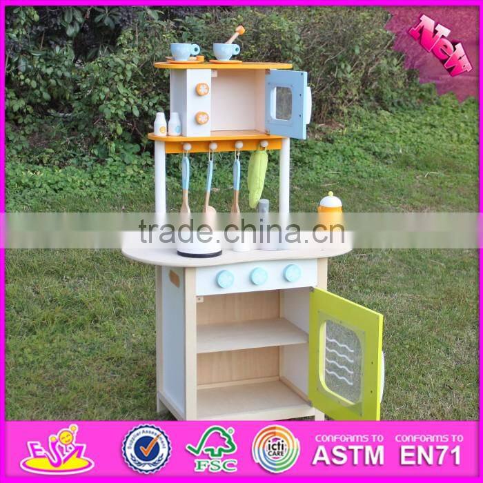 2016 new design preschool home play toy wooden kids wooden kitchen sets W10C246