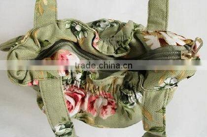 beautiful printed handbag for female with canvas