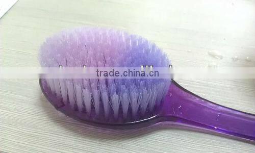 plastic handle bath brush with nylon