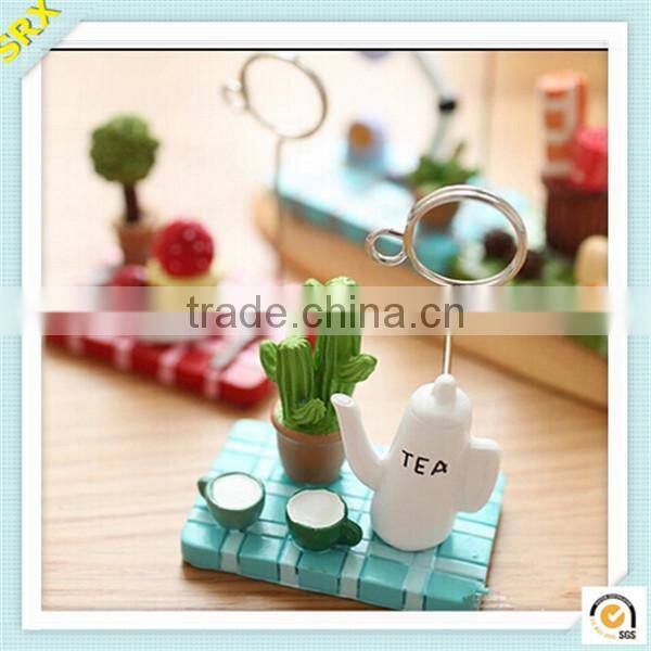 Mini home decoration clip holder custom decorative memo pad holder plastic clip
