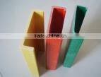 Different kinds of Reinforce Pultrusion FRP channel profiles for outdoor facility