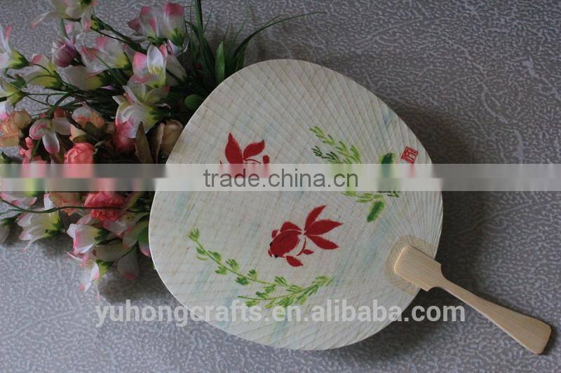 Custom printed round wholesale Japanese personalized hand fan