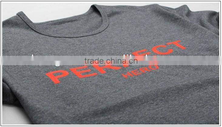 Men's slim short sleeve T-shirt 100% cotton 0-neck T-shirt