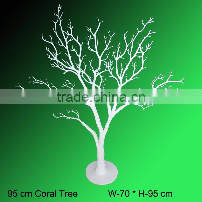 Home wedding decoration artificial dry tree branches coral