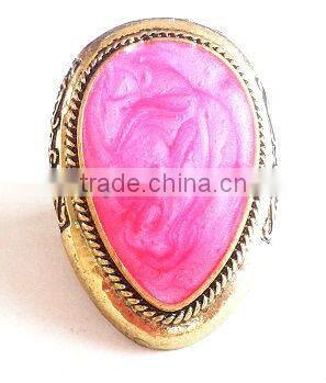cute precious stone Alloy ring