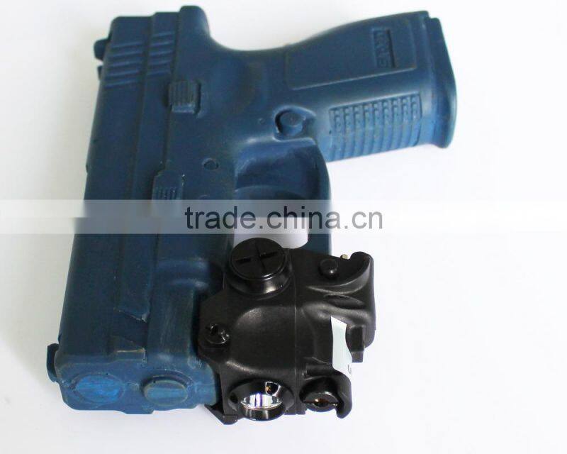 Super compact tactical green laser sight scope with strobe 80 lumens CREE Q5 led light combo (FDA certified)