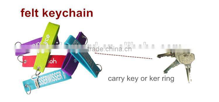 2015 OEM/ODM Sedex Social Audit cheap custom bulk gift felt coaster pouch keychain for promotion christmas gifts