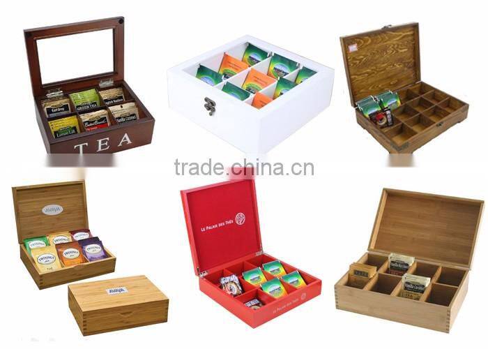 2017 Unique Hand-Made Wooden Tea Box