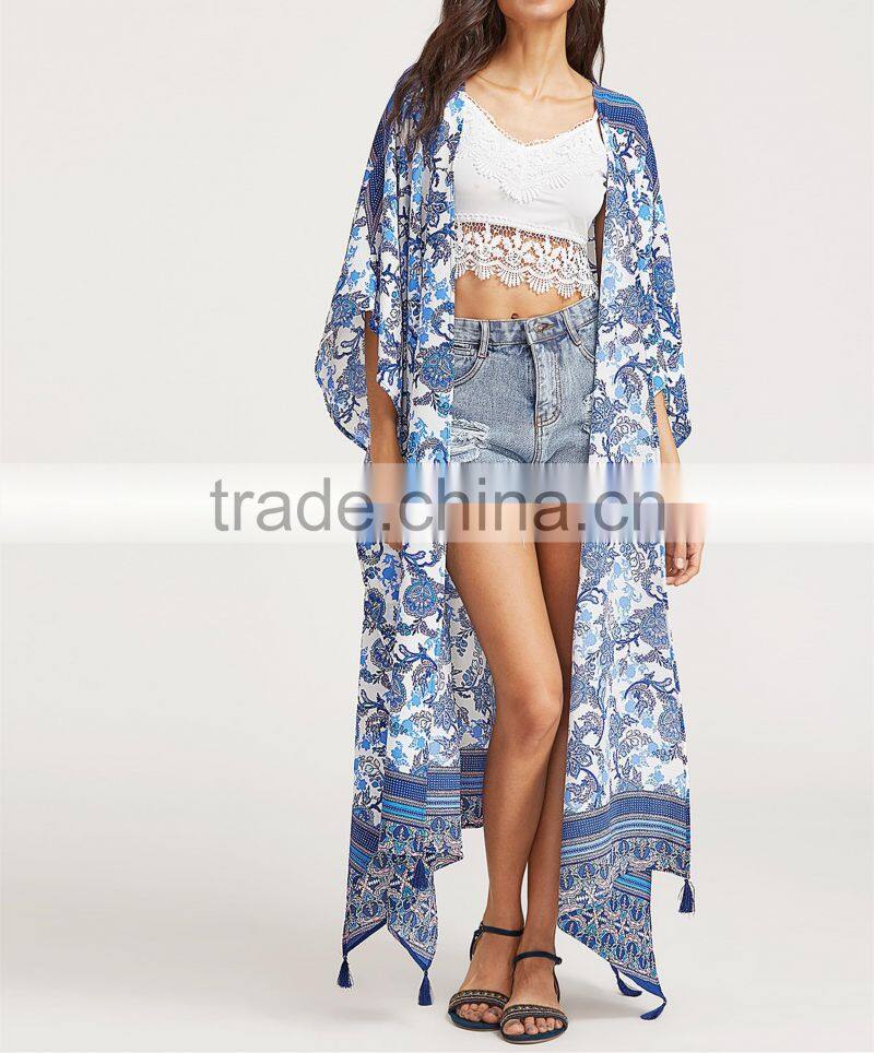 China Supplier Clothing Wholesale Casual Vintage Kimono Open Jacket Kimono