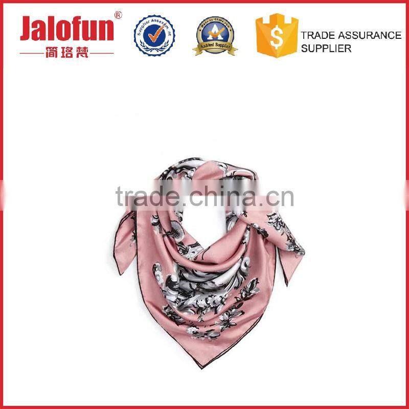 factory price quality logo print silk scarf custom football fan scarf