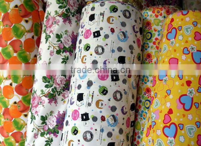 suit fabric with high quality in 100% cotton content plain weave printed duck canvas fabric