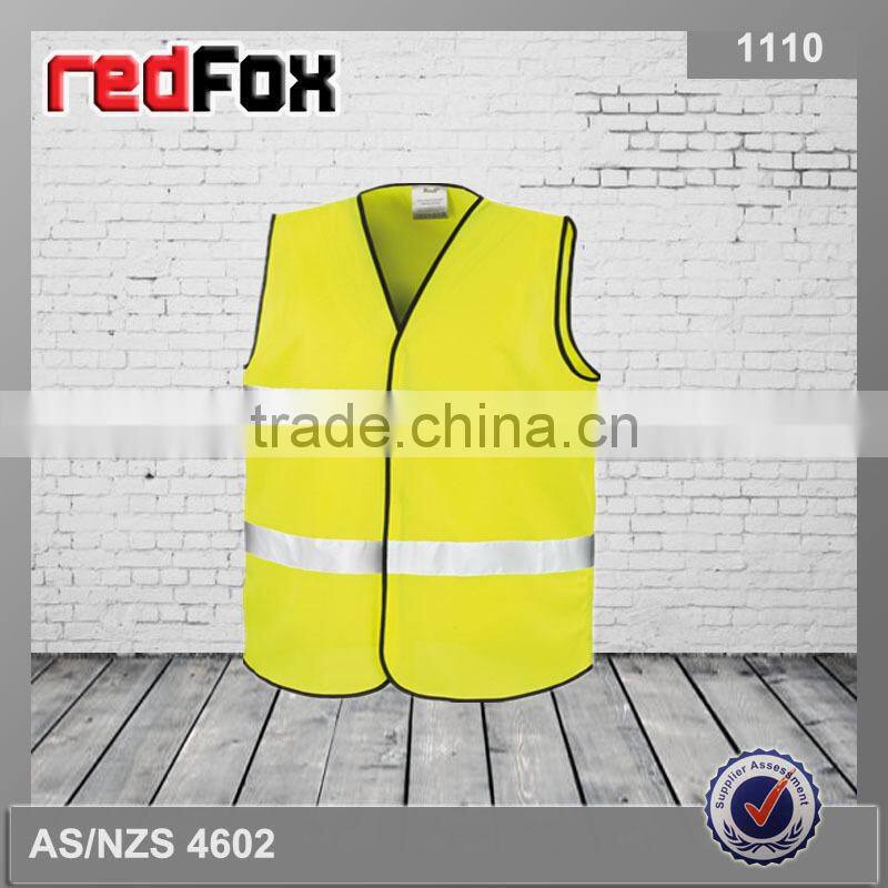 high visibility 3M reflective waistcoat custom logo printed