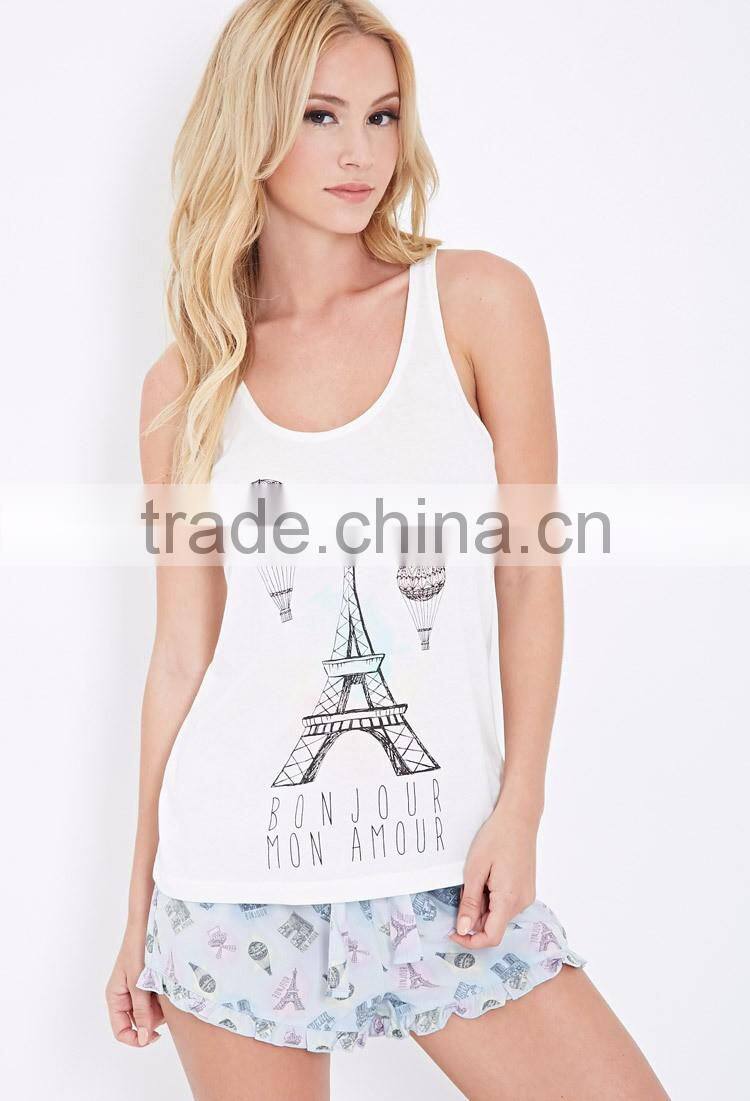 2016 fashion cheap cute homewear women sleepwear